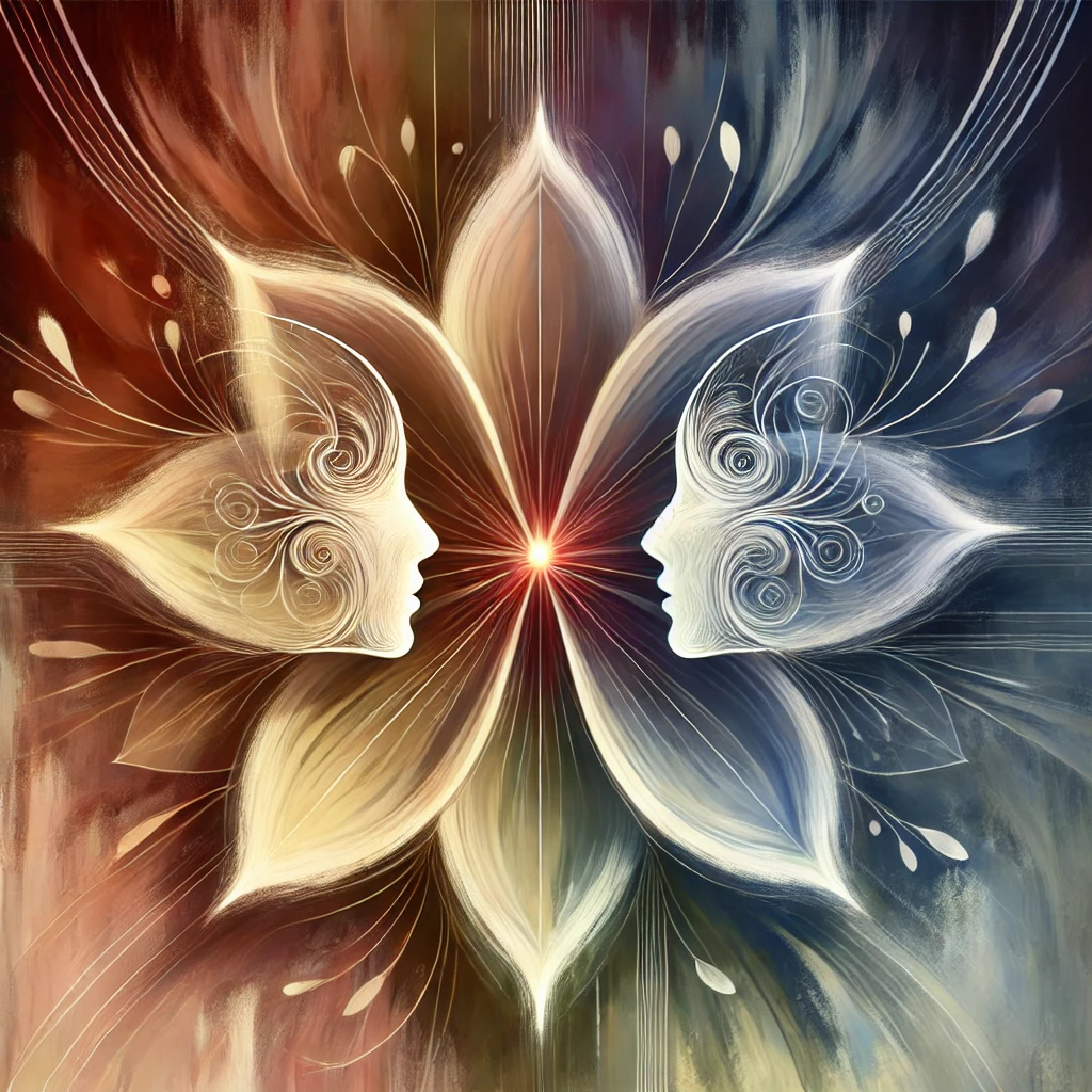 The founding image: petals with faces around a deliberative centre, one petal per conversation, the network extending as each new sector is engaged.